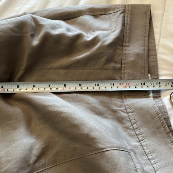 Cos Wide Leg Linen Blend Cargo Pants Tan Color Size 4 Effortless Casual Summer - Picture 9 of 11